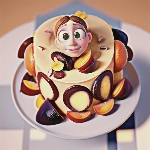 Warm peach and almond dessert cake