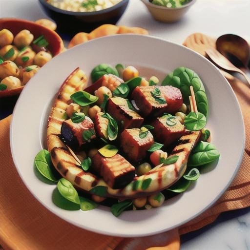 Moroccan-spiced chickpeas and spinach