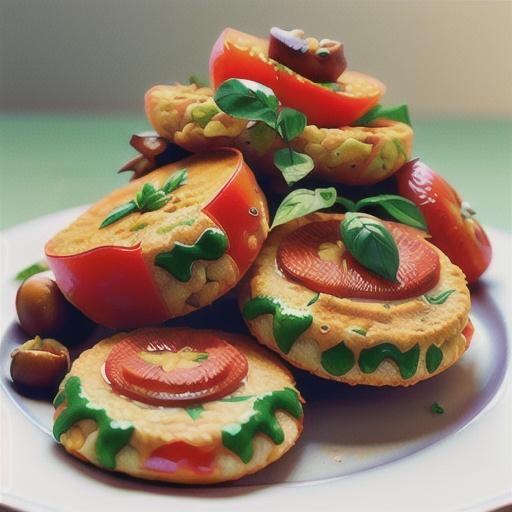 Low-GI lentil patties with roast tomato sauce