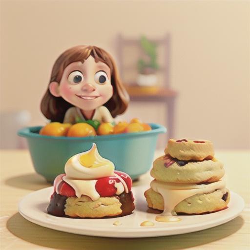 Petite Orange and Cream Scones