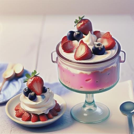 Dairy free strawberry mousse jar cakes