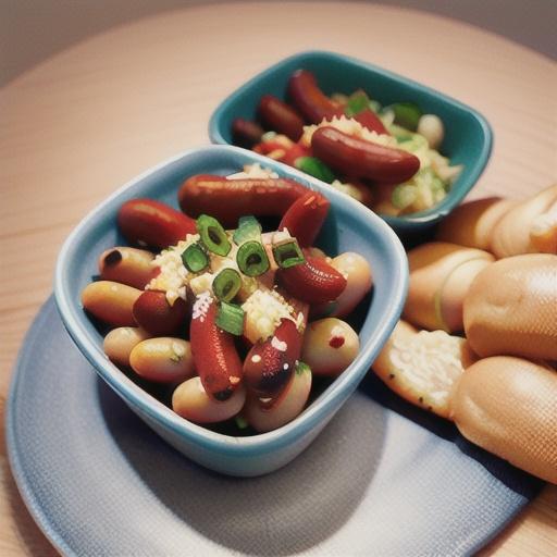 Spicy Beans and Franks for Two