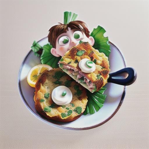 Fishcakes with yoghurt tartare