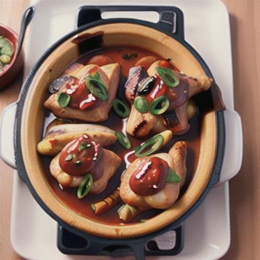 Slow-Cooker Barbecue Chicken Thighs