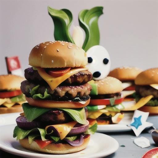 Double beef Aussie burgers