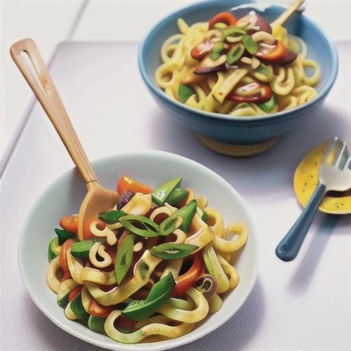 Hokkien noodle stir-fry with peanut sauce