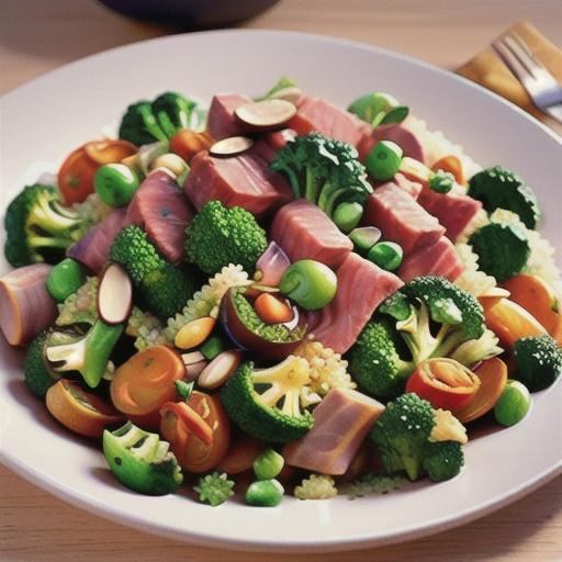 Ham Stir Fry with Couscous