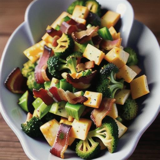 Martie's Broccoli Salad with Bacon and Cheese