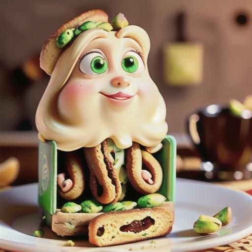 Lemon and pistachio biscotti