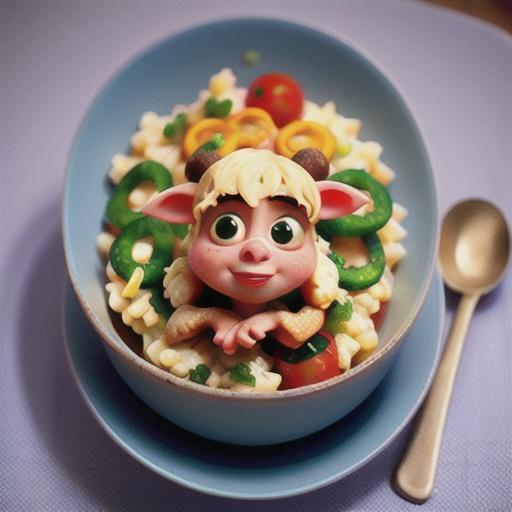 Lamb risotto with tomato and feta