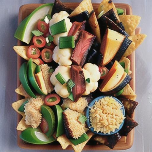 Chilli beef and cauliflower rice nachos