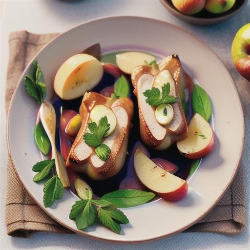 One-pan pork and apple bake