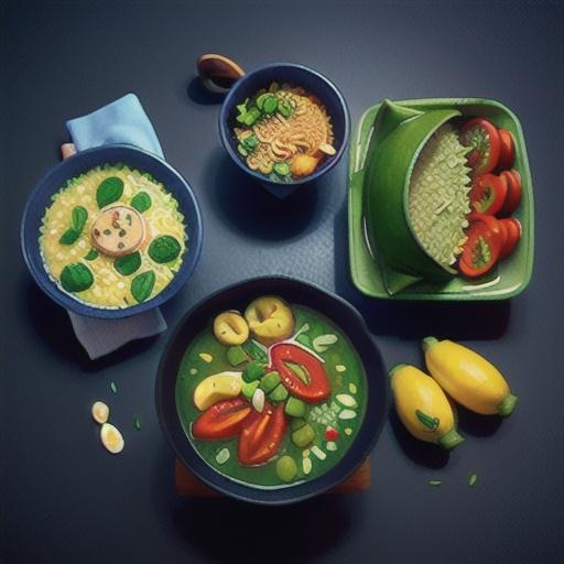 Hearty rice and super green soup recipe