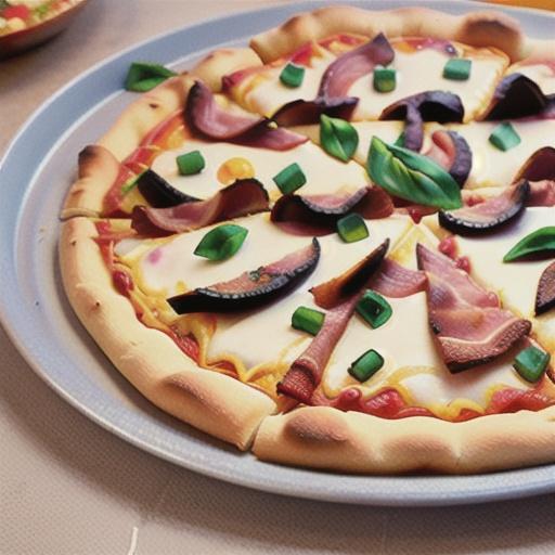 Turkey Bacon Flatbread Pizza