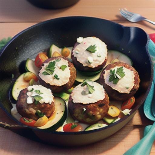 Mediterranean Meatball Supper Skillet