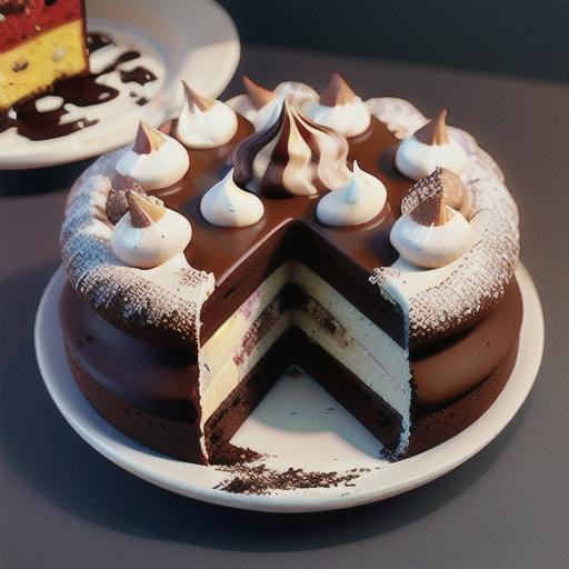 Flourless chocolate Baileys meringue cake recipe