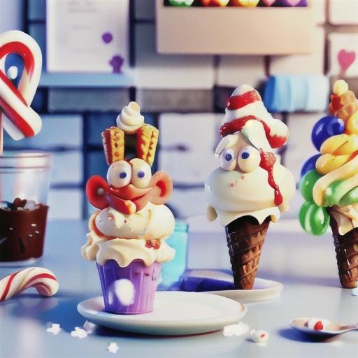 Candy cane cheesecake ice-cream cones recipe