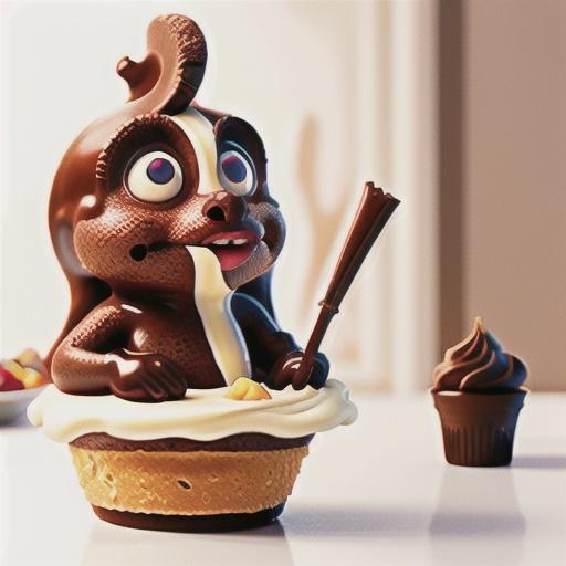 Chocolate mousse with vanilla tuiles