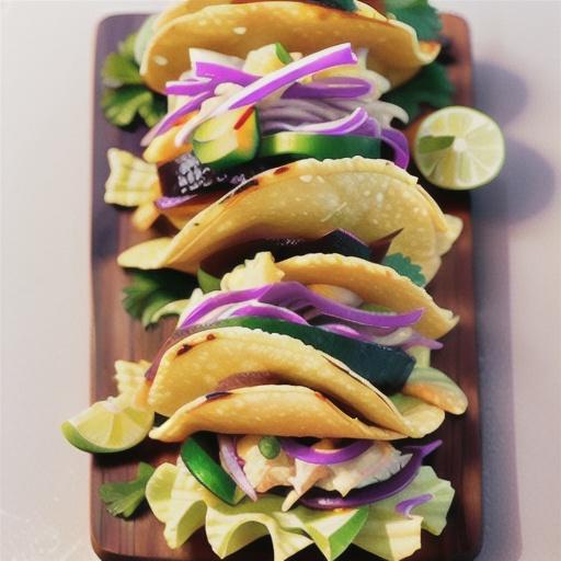 Fish and slaw tacos