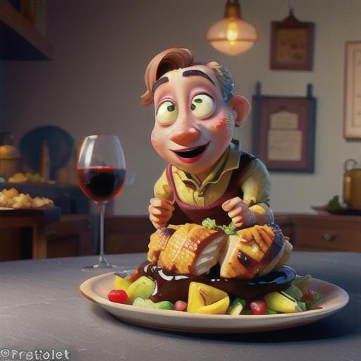 Roast pork with prune & walnut stuffing & red wine gravy