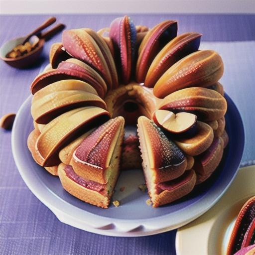 Almond Rhubarb Coffee Cake