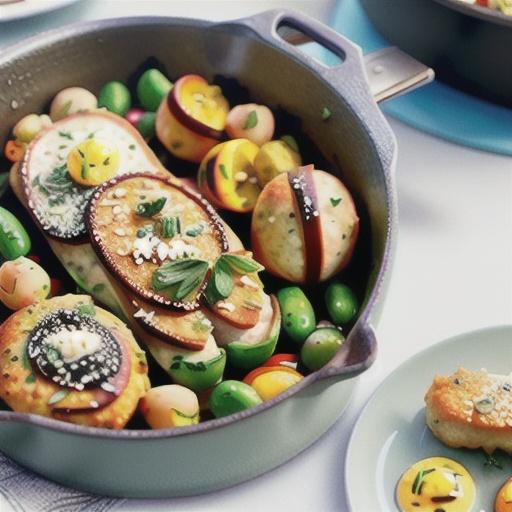 One-pan chicken and chickpeas