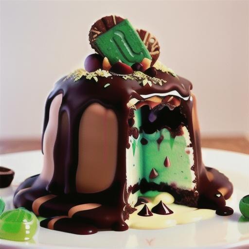 Mudslide choc-mint ripple bombe recipe