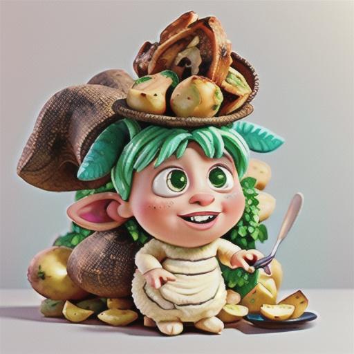 Minty lamb with crunchy potatoes