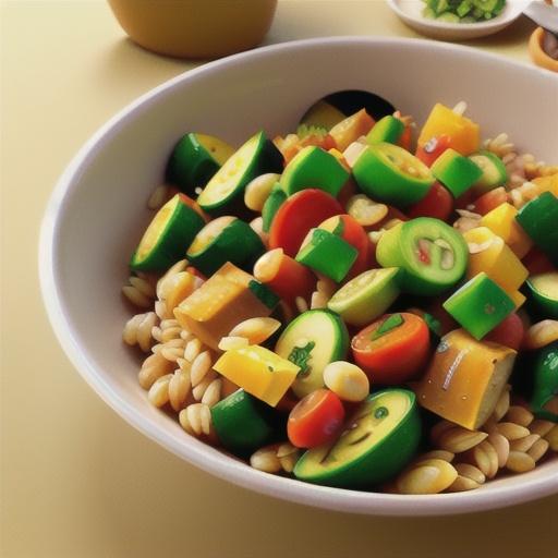 Toasted Barley with Mixed Vegetables