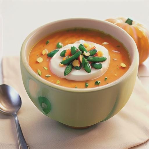 Red lentil and pumpkin soup
