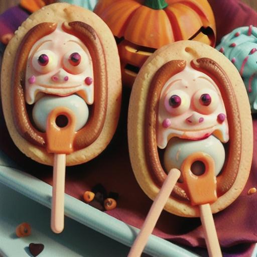 Pumpkin “I Scream” Cookie Pops