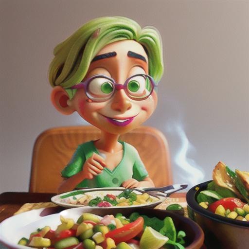 Smoky chicken fajita salad with creamy lime dressing