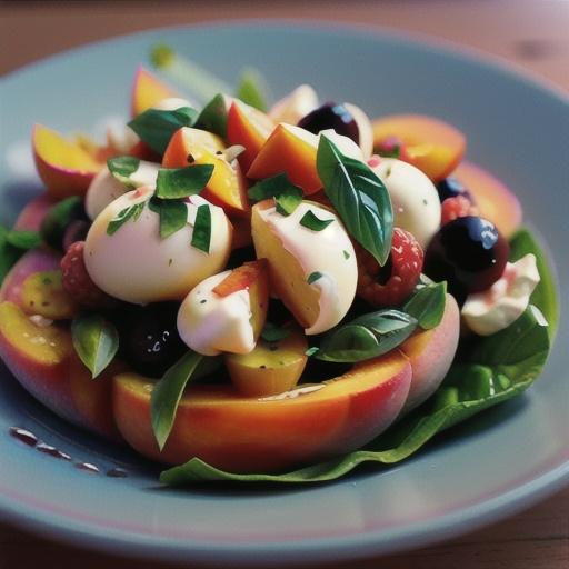 Peach Burrata Salad