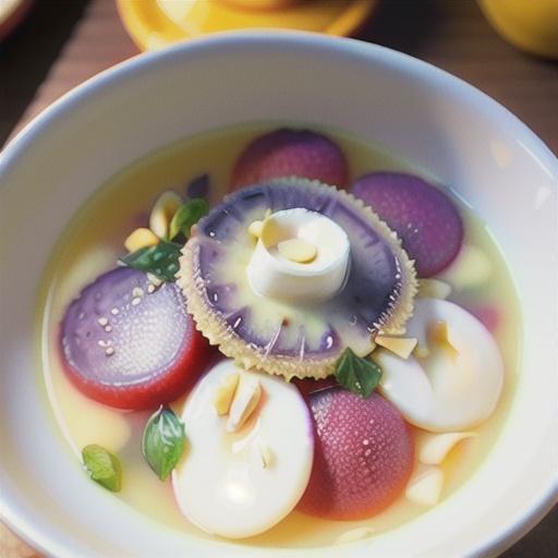 Taro Coconut Tapioca Dessert