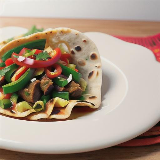 Mexican chilli beef with tortillas