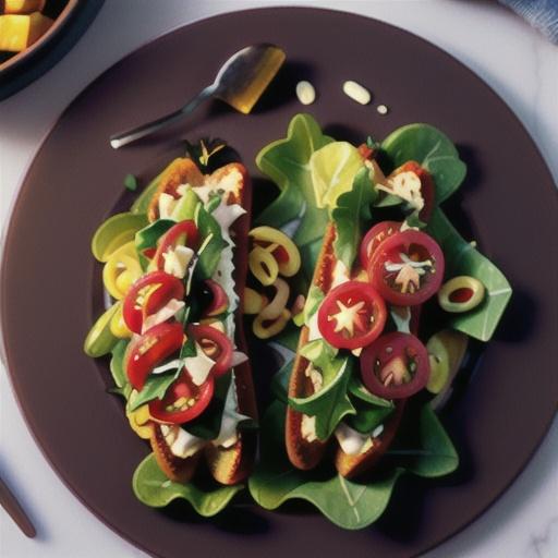 Jen's Tomato Arugula Bruschetta