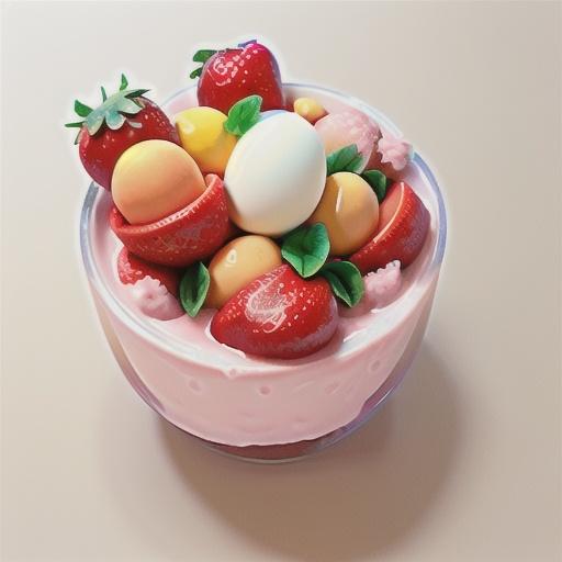 Simple Strawberry Sherbet