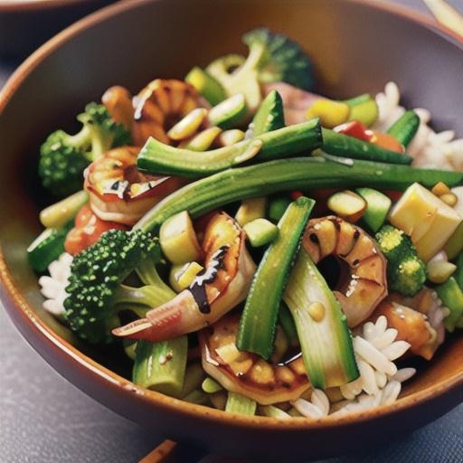 Teriyaki Shrimp and Vegetable Stir-Fry