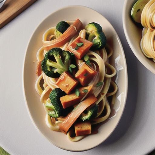Linguine with porcini and vegetable bolognese