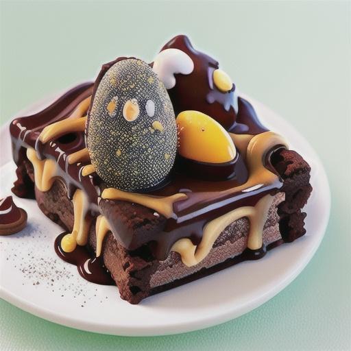 Chocolate caramel brownie