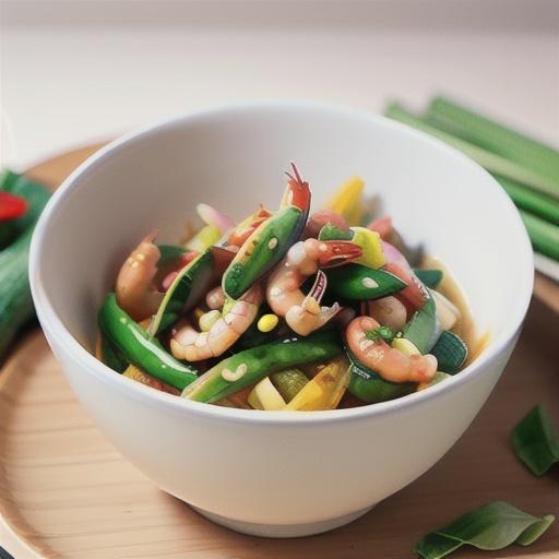 Sichuan prawn stir-fry