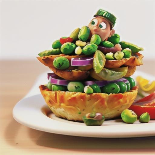 Chicken and bean salad