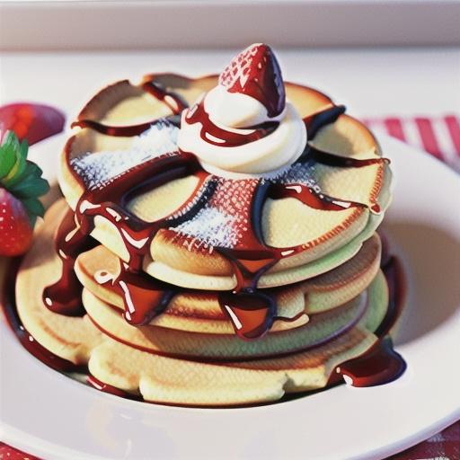 Cinnamon pikelets with strawberry jam and cream