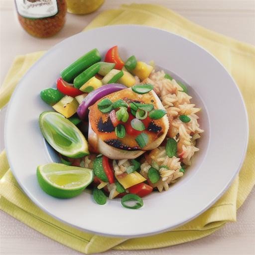 Cajun-style chicken with Mexican rice