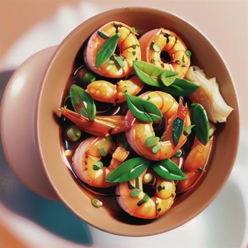 Rose harissa, prawn and chickpea tagine