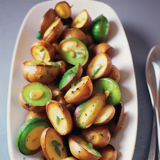 Crispy Garlic Smashed Potatoes