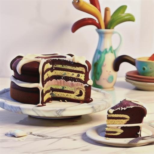 Classic marble cake