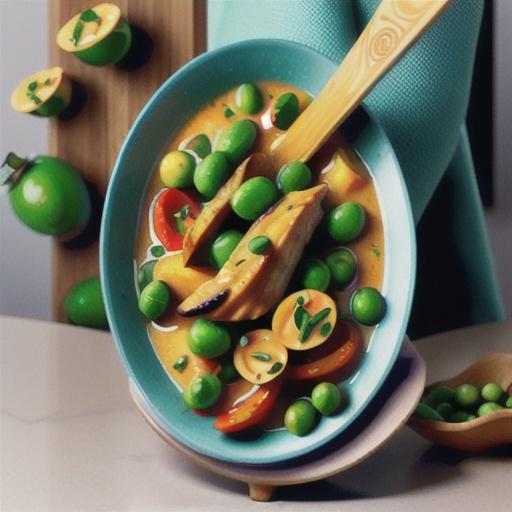 Green pea chicken curry recipe