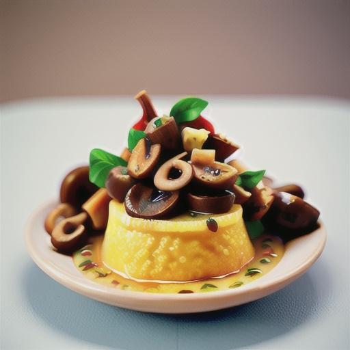 Soft polenta with mushroom ragout