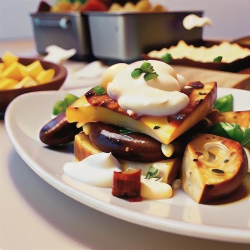 Cheesy Potatoes with Smoked Sausage